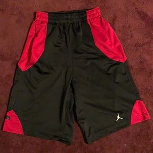 Air Jordan Basketball Shorts Black Red